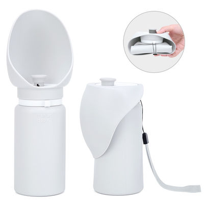 kopen Buiten 550ml 19oz hond waterfles dispenser wit opvouwbaar hond watervoerder online vervaardiging