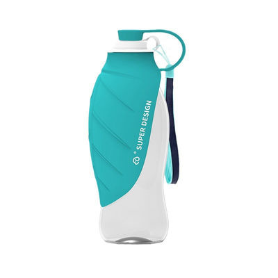 kopen Leekproof siliconen draagbare hond waterfles voor wandelen hond reizen water dispenser online vervaardiging