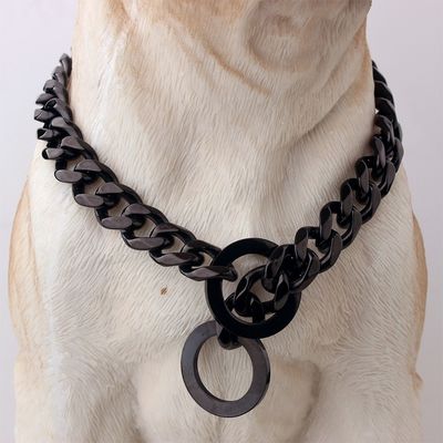 kopen Honden Luxe roestvrij staal goud kristal diamant ketting honden kraag alle seizoenen huisdieren honden online vervaardiging