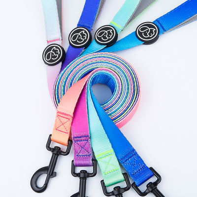 kopen Gradient Waterdicht Harness Kraag Leash Set Blauw Roze Paarse Puppy Kraag En Lood Set online vervaardiging