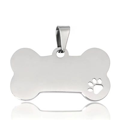 kopen Roestvrij staal hondennaam tags zilver blauw honden ID tags gegraveerd online vervaardiging