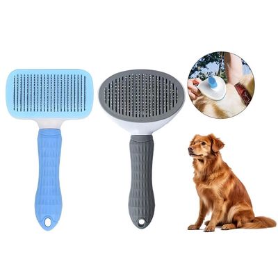 kopen Huisdierhaarverwijder Kam Draagbaar Zelfreinigend Slicker Borstel Katten Honden Herbruikbaar online vervaardiging