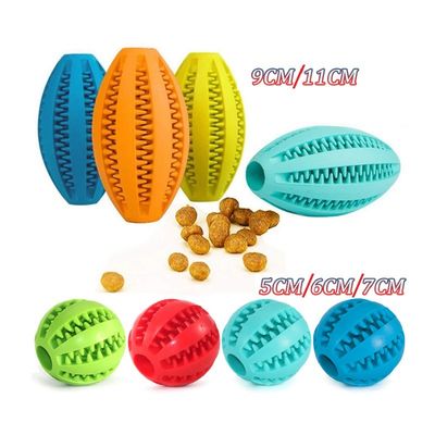 kopen Oranje Pet Treat Dispensing Ball Solid Rubber Pet Ball Natural Rubber Dog Chew Toy online vervaardiging