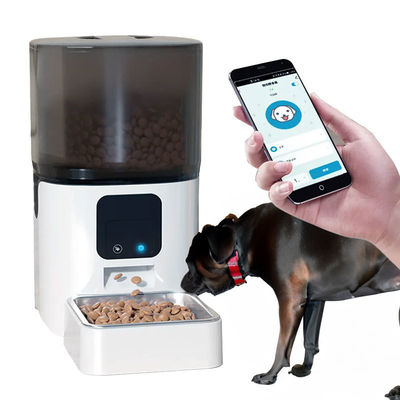 kopen Witte ABS 6L Smart Cat Feeder Automatische huisdiercamera voeder voor kleine dieren online vervaardiging