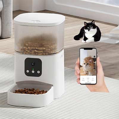 kopen Mobiele App Afstandsbediening Kattenvoeder 300 ml Wifi Kattenvoedingsapparaat online vervaardiging