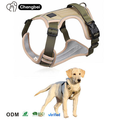Reflecterend ademend geen trekkooi hond harnas zwart Oxford doek