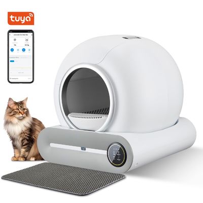 Tuya Intelligente Kattenvuilbak Stille Gesloten Slimme Schoonmaakvuilbak