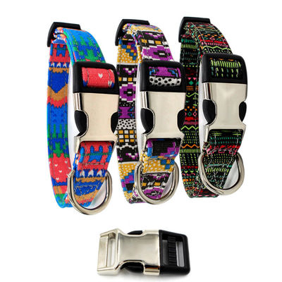 Hondenhalsband voor huisdieren met metalen boei in S/M/L Afmeting Artikeltype troeteldierband Bohemian