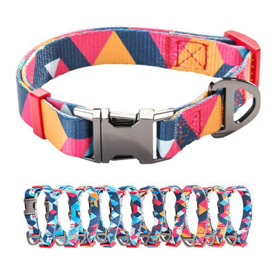 Waterdichte trainingsontwerper hond huisdier kragen Print Patroon Bulk terugtrekbaar Para Perros