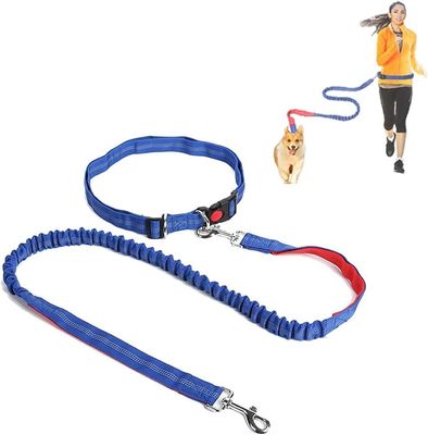 Verstelbare handvrije hondensleepen voor huisdieren Custom logo lange taille dubbel nylon touw