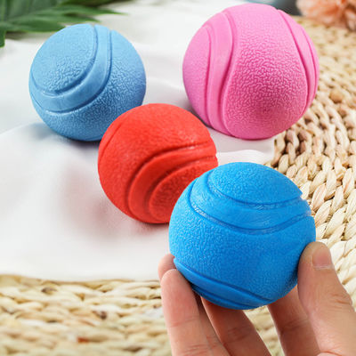 Honden kauw speelgoed Solid rubber ballen Elasticiteit Tanden reiniging bal Diameter Solid Duurzaam