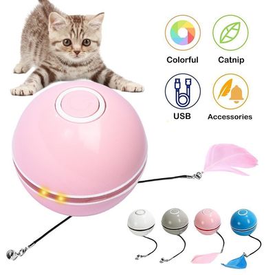 Roze Teaser Ball Hond Speelgoed Elektrisch Hond Teaser Ball Interactief Huisdier Speelgoed