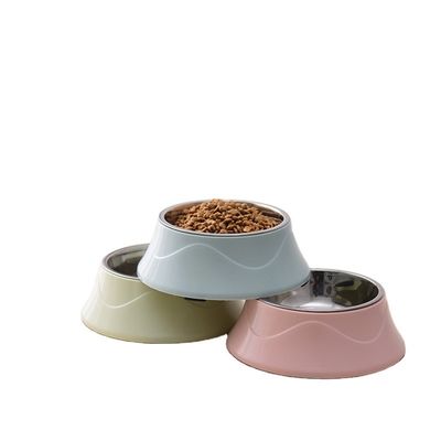 Roestvrij staal honden kom katten voedsel kom aangepast kleurrijke capaciteit 400ml aangepast ontwerp