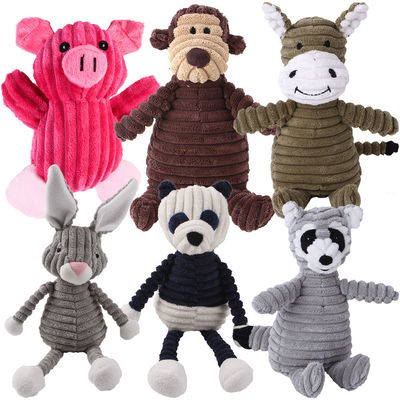 Honden Corduroy Soundmaking Squeak Huisdier Speelgoed voor tanden slijpen Opleidingsmiddelen Plush
