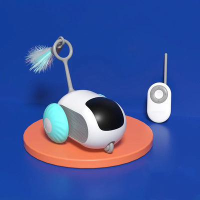 Elektrische Cat Toy afstandsbediening Smart Automatic Rolling Dual Mode met ABS Silicone
