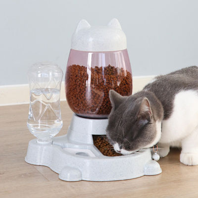 Huisdiervoeder en water dispenser 2 in 1 0,5 kg capaciteit Gemakkelijke reinigingsmethode met schoon water