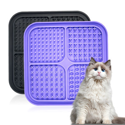 Huisdier schalen Silicone Slow Feeder LCD Display DogLicking Mat Dog Lick Pad Interactief
