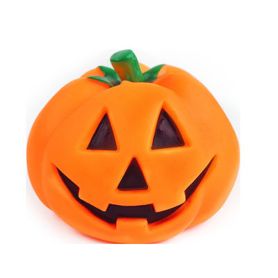 Halloween pompoen huisdier piepen speelgoed honden interactief rubber kauw speelgoed ethyleen interactief
